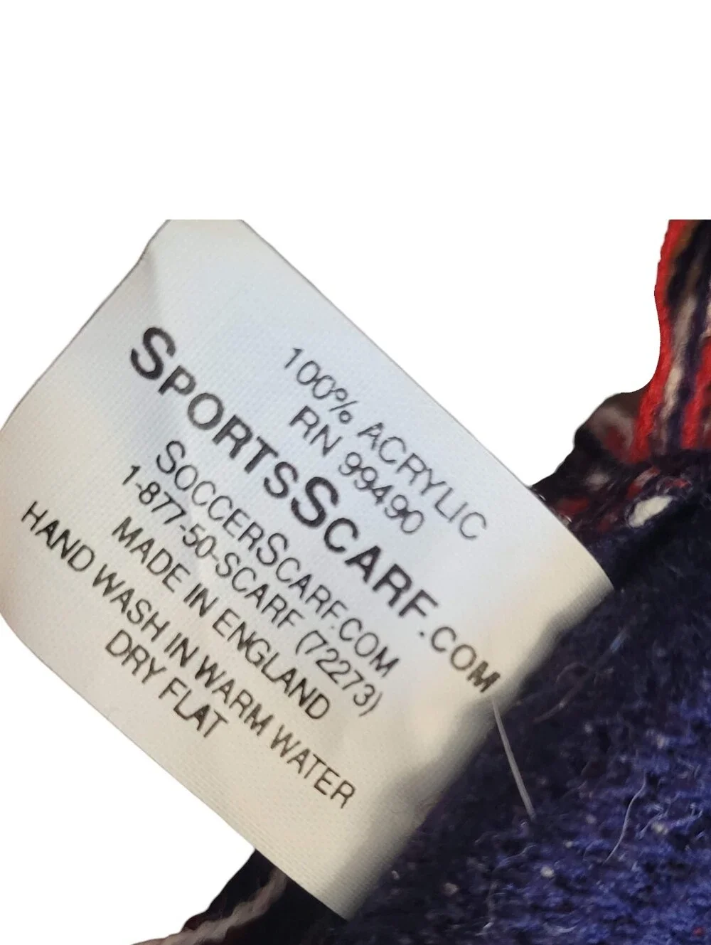 United States Soccer Supporter Scarf Double Sided Knit Fan Gear Red White Blue